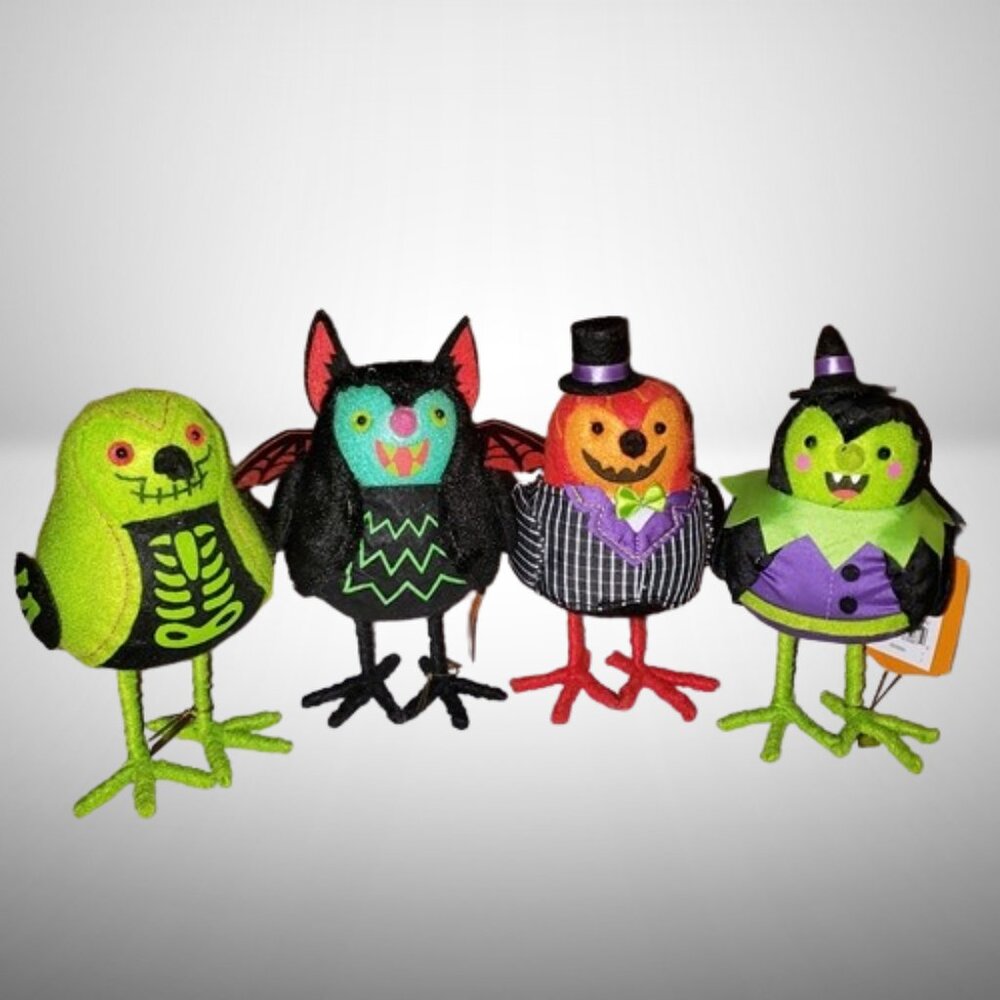 Set of 4 Featherly Friends -  Hyde and Eek! Boutique - NEW!